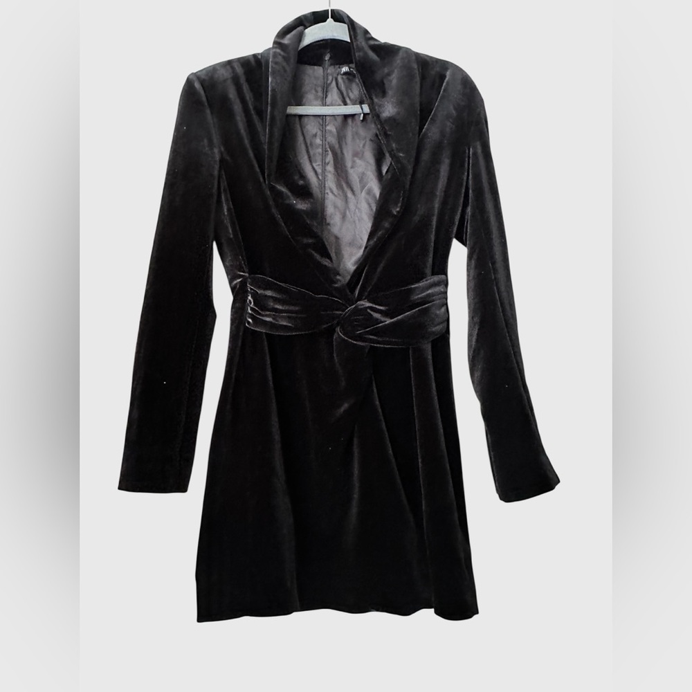 ZARA‎ Velvet Blazer Dress